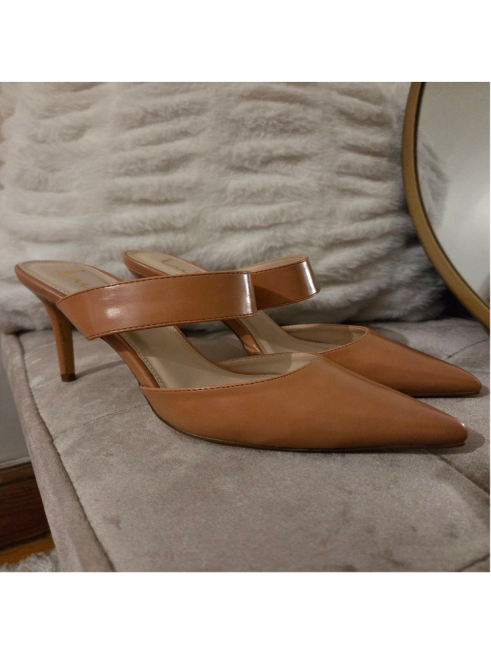 Women's Lulus Brown Pointed Toe Stiletto Heels Size 7